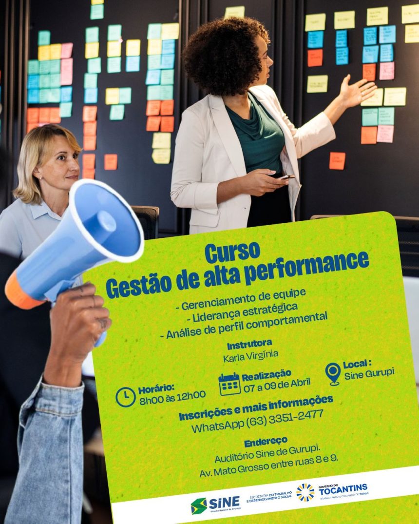 Curso de Gestão de Alta Performance capacita líderes em Gurupi