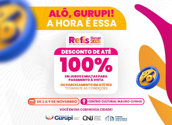 Gurupi lança Mutirão de Negociações com até 100% de desconto em juros e multas