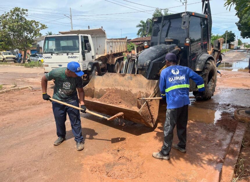 Elevação repentina de córrego mobiliza força-tarefa da Prefeitura de Gurupi para investigar causas e socorrer moradores